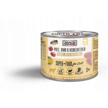 MAC's Cat indyk, wołowina i borówka 200g